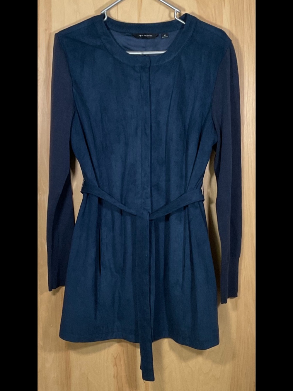 H by Halston Faux Suede Long Jacket - Like New